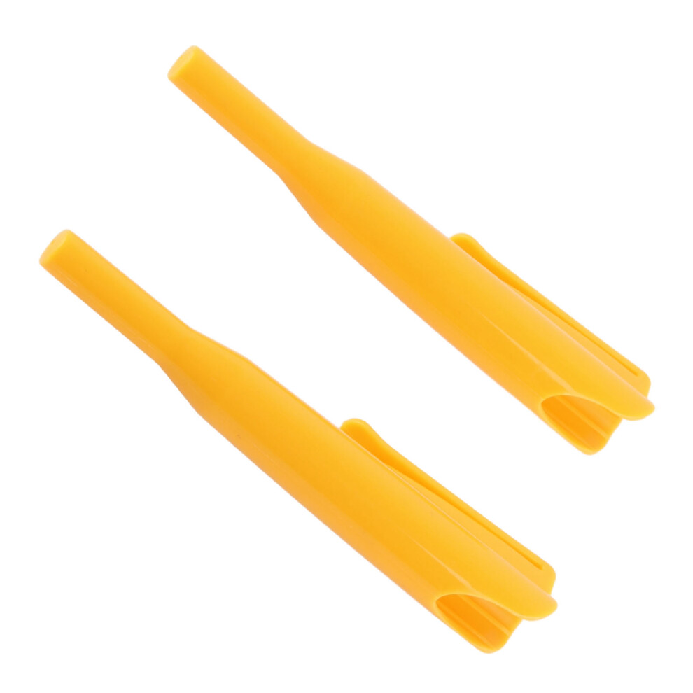 Carpenter Pencil Cover 2Pcs Long Nose Deep Hole Woodworking Marker Clips Yellow 3501381456938