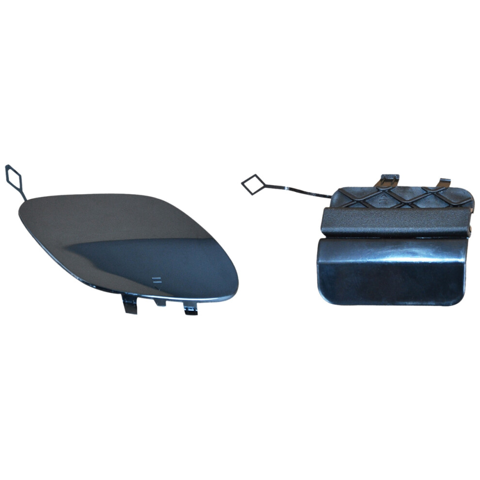 Front Bumper Tow Hook Cover For - W205 C300 C400 C63amg 2015 2016 & Rear Bumper Tow Towing Eye Cover Cap 6032056744946
