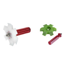 2 Pcs Car Automotive Refrigeration A/C Condenser Radiator Evaporator Fin Comb Rake Cleaner Tool, Green & White