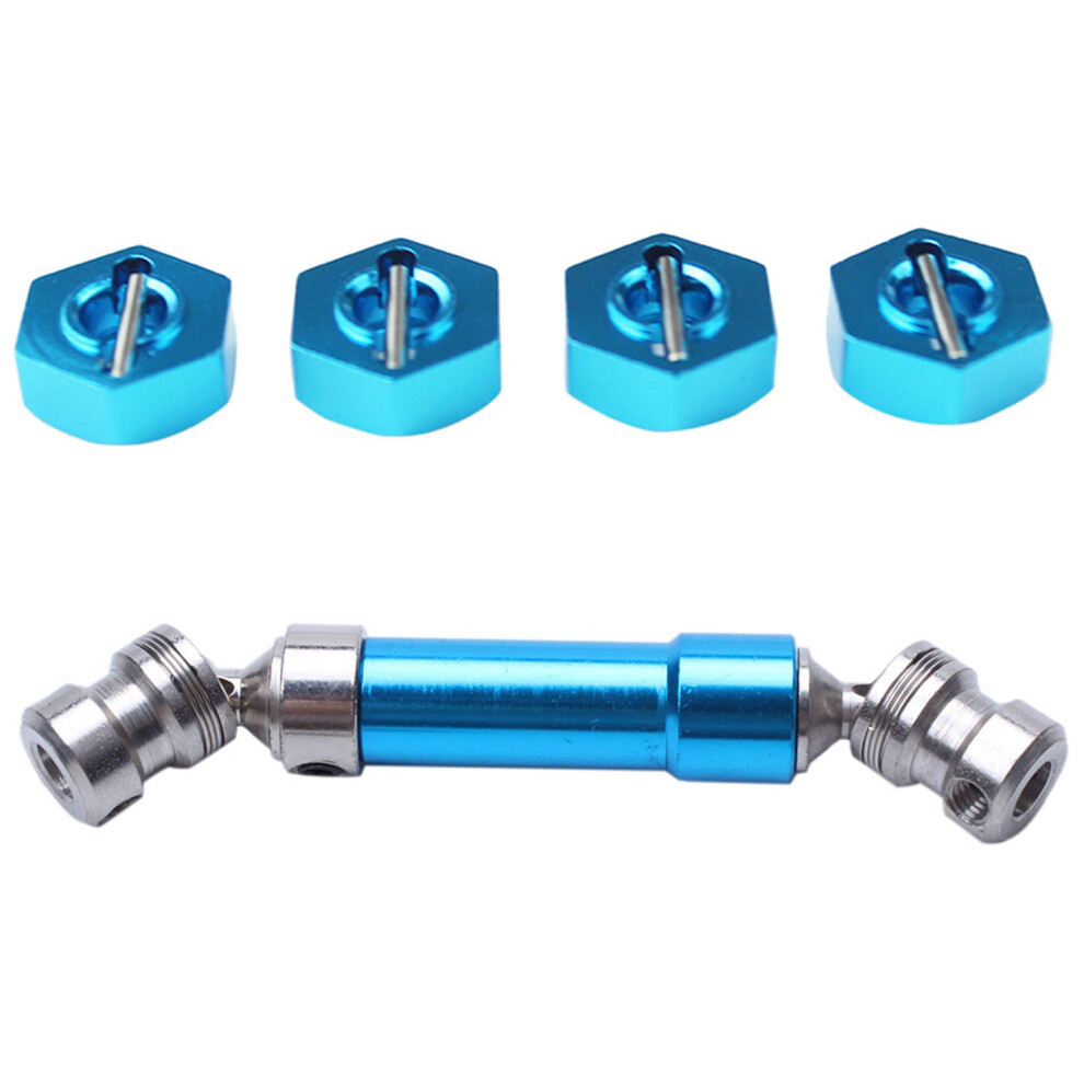 1Set/4Pcs Metal Hexagon Set With 1Pcs Metal Rear Center Drive Shaft Cvd Transmission Shaft 6031773495032