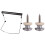 1 Pcs Professional Harmonica Neck Holder Adjustable & 2 Pcs Guitar Strap Lock Pegs Pins Shape End Button 1