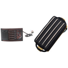 Acoustic Guitar Pre-Wired Preamp 5 Band EQ Tuner Piezo Pickup with Guitar High Output Four Coil Humbucker Pickup