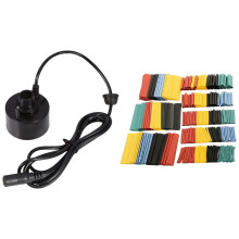 400ML/H Ultrasonic Mist Maker Fogger with 328Pcs Cable Heat Shrink Tubing Sleeve Wire Wrap Tube 2:1 Assortment Kit