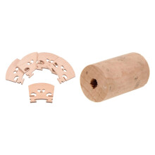 5 Pcs Maple 4/4 Full Size Violin Bridge & 1Pcs Flute Corks Flute Joint Cork for Flute Musical Intrument Accessories
