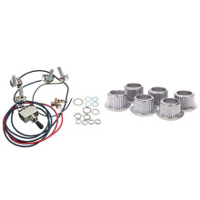 Guitar Tuner Conversion Bushings Adapter Ferrules Nickel Plating & Lp Electric Guitar Pickups Wiring Harness Kit