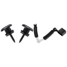 2Pcs Mushroom Guitar Strap Buttons Strap & 3 in 1 Multifunction Guitar Accessories Guitar Peg String Winder