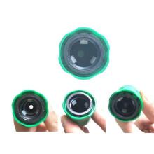 4x Garden Hose Pipe One Way Adapter Tap Connector Fitting for Irrigation & 12 Set Copper Adjustable Spray Nozzle Spray