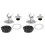 2X Blender Blade with Coupling Replacement for  Osterizer Parts, 6 Point Fusion Blade with Coupling Kit 1