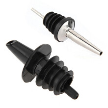 5Pcs Plastic Liquor Spirit Bottle Pourer Bar Drinks & 6Pcs Stainless Steel Spirit Wine Bottle Pourer Stopper Free Flow