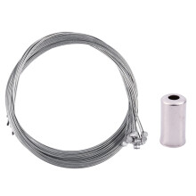 110 Pcs Bicycle Accessories: 10Pcs 1.75M Brake Inner Wire Cable & 100Pcs Cable Cap Fixing Brake Speed 5mm Metal Silver