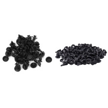 100 Pcs Car Door Plastic Rivets Fastener, 50 Pcs 8mm & 50 Pcd 10mm