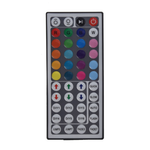 1 Pcs 44Key IR Remote Controller for RGB 5050 LED Light Strips & 1 Pcs LED RGB Controller Control IR FB 24 Keys White 2