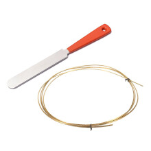 2 Pcs Guitar Accessories: 1 Pcs Stainless Steel Narrow Dual Cutting Tool & 1 Pcs 8FT 2.2mm Guitar Brass Fret Wire