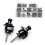 1 Set Electric Guitar Screw Kit Sorting Box & 2 pcs Strap Lock Security Lock End Button Guitar Straps Belt 2