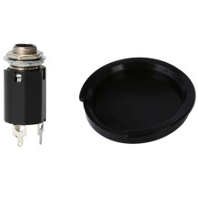 1 Pcs Sound Hole Cover for 38 Inch /39 Inch EQ Acoustic Guitar & 1 Pcs Black Guitar Endpin Jack for Any Guitar Eq Pickup