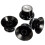 8 Pcs Guitar Knobs: 2 Volumes and 2 Tones Silver Top Hat Bell & 4 Pcs Control Speed Knobs 4