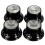 8 Pcs Guitar Knobs: 2 Volumes and 2 Tones Silver Top Hat Bell & 4 Pcs Control Speed Knobs 3
