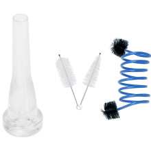 1 Set Trumpet Maintenance Cleaning Care Kit & 1 Pcs ABS Trumpet Mouthpiece Meg 7C Size