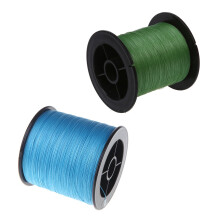 Nylon Fishing Wire Braid 12LB 5.5Kg 200M Army-Green with 500 M 30 LB 0.26mm Fishing PE Braided 4 Strands