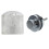 Flat  Chrome Strap Lock for Electric Guitar with 4X Guitar Dome Control Knobs for  Tele Replacement, Silver 1