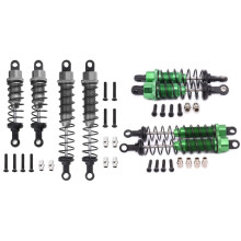 2 Set Metal Oil Filled Front&Rear for 1/12 12428 12423 RC Car Crawler Upgrad Part,Green & Titanium