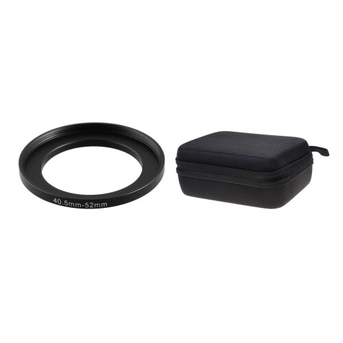 Replacement 40.5mm-52mm Metal Filter Step  Ring Adapter with EVA Bag Portable Hard Protective Shockproof Cover
