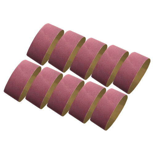 610x100mm Sanding Belt 60 Grit Oxide, Silver 10Pcs 1