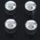 Flat  Chrome Strap Lock for Electric Guitar with 4X Guitar Dome Control Knobs for  Tele Replacement, Silver 8