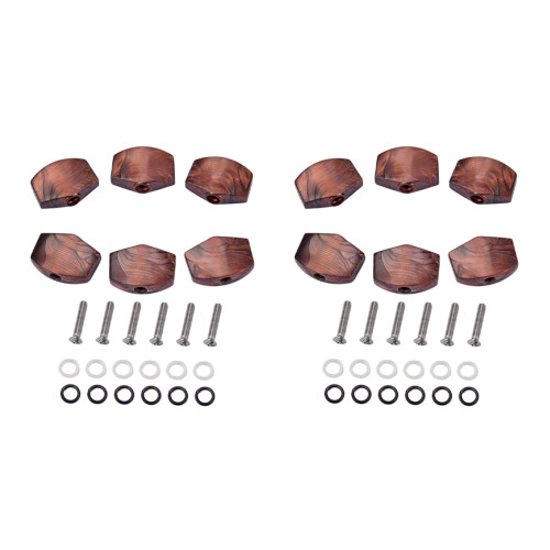 12 Pcs/Set Guitar Tuning Peg Buttons, Tuning Pegs Knobs Machine Heads Buttons for Guitar 1