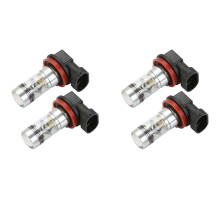 4X H8 H11 H16 6000K White 100W High Power LED Fog Light Driving Bulb DRL