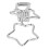 100Pcs Star Binder Clips 1.5cm Silver Strong Clamp for Papers & Documents 5