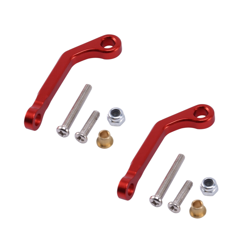 2X For Wpl B1 B14 B24 C14 C24 B16 B26 B36 Q60 Q63 Q64 Q65 Rc Car Spare Parts Metal Servo Pull Rod, Red 6034237783089