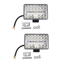 2X 4 Pouces 4X4 Voiture LED Lumière de Travail 108W 36LED Barre Spot Carré 12V 24V Hors Route pour Camion Hors Route ATV