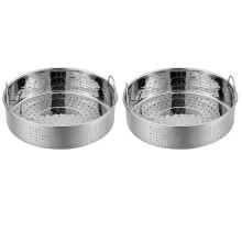 2X Edelstahl Dampf Korb Verdicken Den Lebensmittel Dampf Korb Zum Dämpfen Von Dim Sum KnöDeln. Brötchen Gemüse Fleisch Fisch Reis