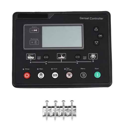 2X 6120U AMF Generator Set Controller LCD Start Genset Ats Control Box Terminal Charge Panel Alternator Part 6120 1