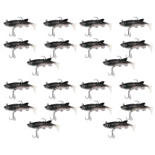 20Pcs Soft Lure 8cm 14G Wobblers Artificial Bait Fishing Lures Sea Bass Carp Fishing Lead Fish Jig