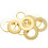 12 Pieces Guitar String Tuning Key Pegs/Machine  Knobs(for Left and Right) with Ferrules,Threaded Bushings(Gold) 2