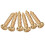12 Pieces Guitar String Tuning Key Pegs/Machine  Knobs(for Left and Right) with Ferrules,Threaded Bushings(Gold) 7