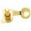 12 Pieces Guitar String Tuning Key Pegs/Machine  Knobs(for Left and Right) with Ferrules,Threaded Bushings(Gold) 4