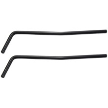 2X Direct Insertion Style Electric Guitar Tremolo Arm Whammy Bar - Chrome - Black / Insert Part Diameter 6mm