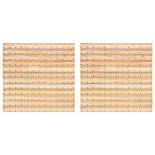 24 x Règle En Bois étudiants Règles En Bois Règles Scolaires Bureau Règle Règle de Mesure, 2 échelles (12 Pouces et 30 cm)
