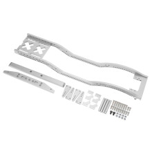 Aluminum Alloy RC Car Chassis Frame Set for SCX10 D90 1/10, Silver