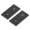 Black Aluminium 2 Hole Joint Board 2 Pcs 3030 Flat Rectangular Connector Set 15