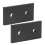 Black Aluminium 2 Hole Joint Board 2 Pcs 3030 Flat Rectangular Connector Set 1