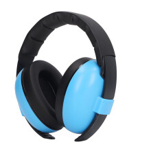 Cache-oreilles pour bébé, Protection auditive, Réduction du bruit, Bleu, ABS, Éponge