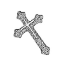 Klassieke heren kruisen reversspeld Stijlvolle legering-Zilver