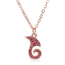 Unieke Nezha Inspire ketting voor trendy-Rose Goud Roze Rood