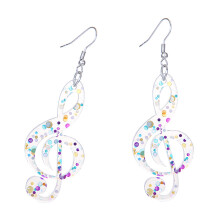 Creative Acrylic Musical Note Dangle Earrings-Style 2