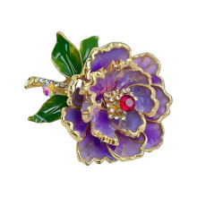 Eye Catching Designs Peony Brooch for Women’s Elegant-Purple