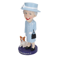 England Queen Bobblehead Desktop-Objekt 20 cm Resin-Spielzeug